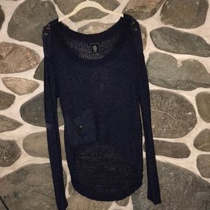 Blue long sleeve sweater